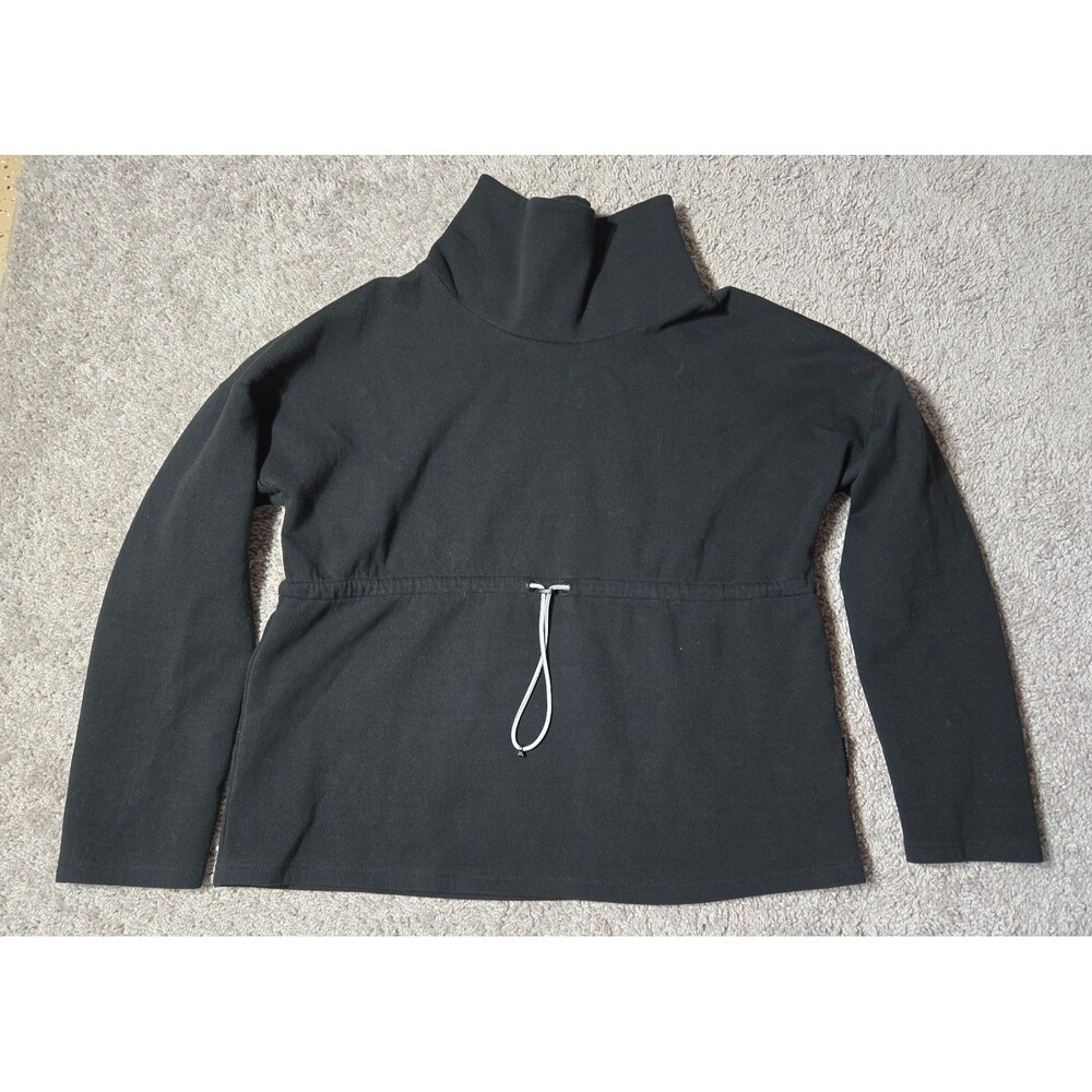 Varley Freya Funnel Cowl Neck Sweatshirt Black Women's Small